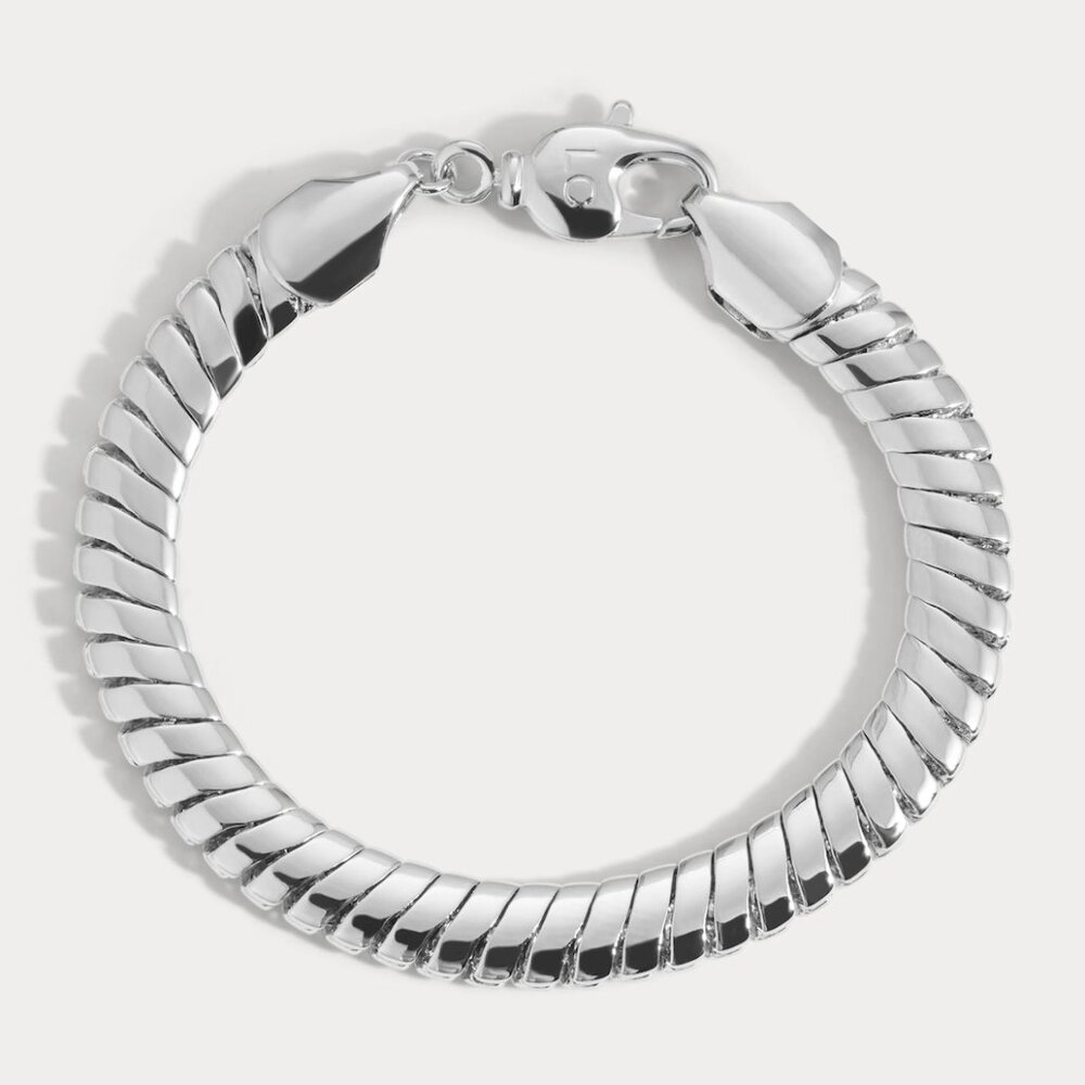 Large Raissa Bracelet by Lili Claspe / Silver 6”